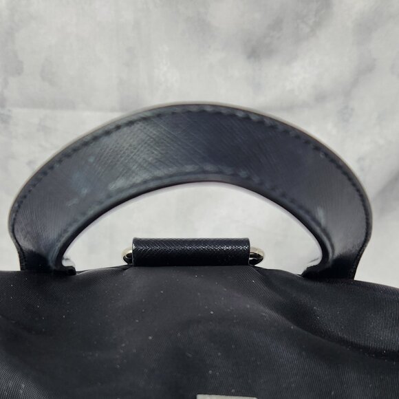 Prada Tessuto Nylon Saffiano Robot Backpack w/ Dust Bag - Black - Picture 10 of 15